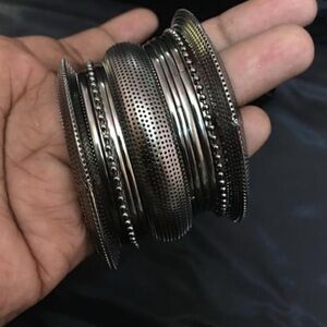New Indian Pakistani silver bangles bracelet beautiful item 
#495